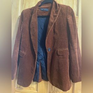 Brown velvet jacket
